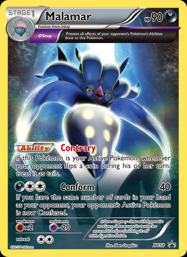 Malamar card in English