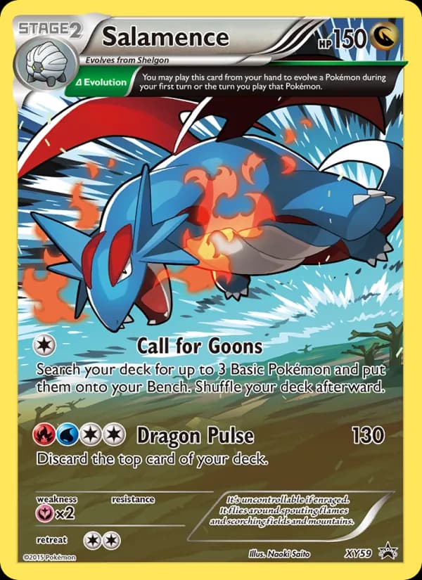 Salamence card in English