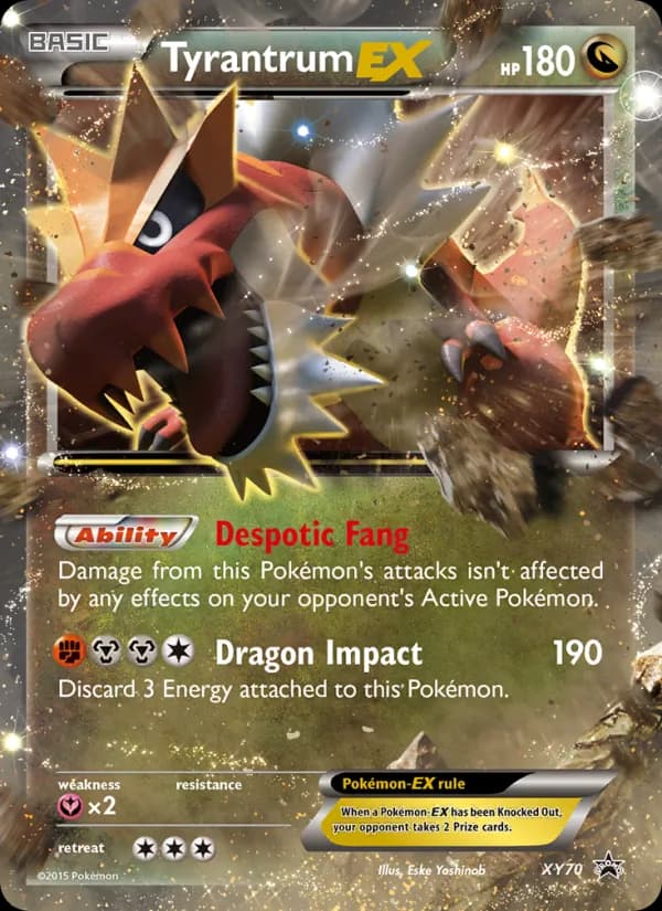 Tyrantrum EX card in English