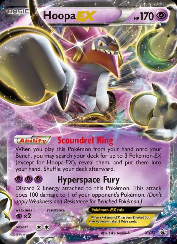 Hoopa EX card in English
