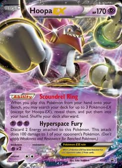 Hoopa EX card in English