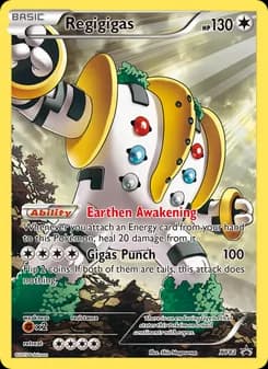 Regigigas card in English