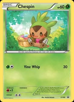 Chespin card in English