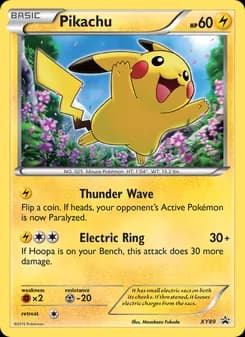 Pikachu card in English