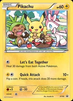 Pikachu card in English