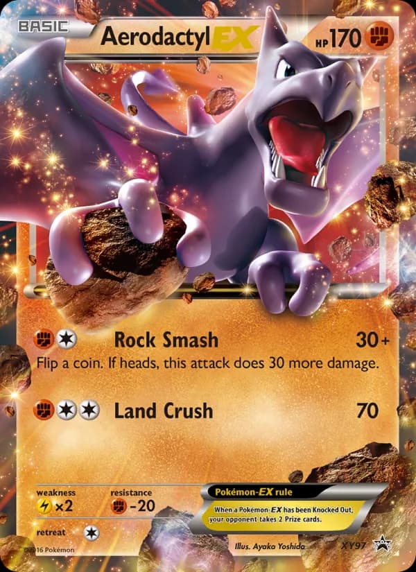 Aerodactyl EX card in English
