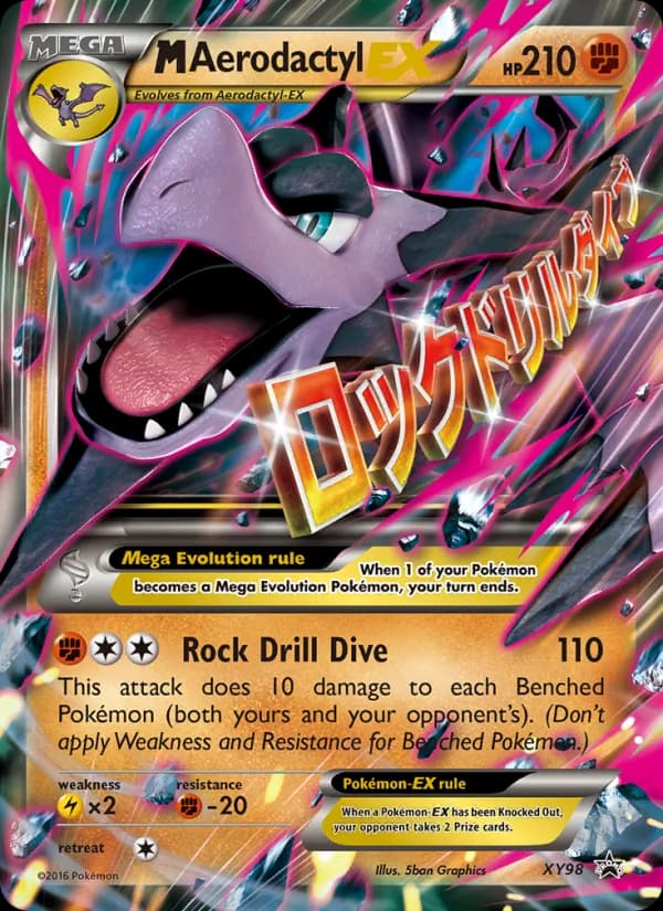 M Aerodactyl EX card in English