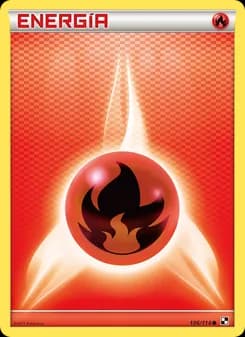 Energía Fuego card in Spanish