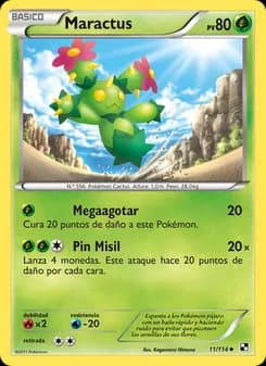 Maractus card in Spanish