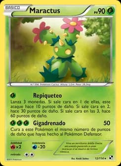 Maractus card in Spanish