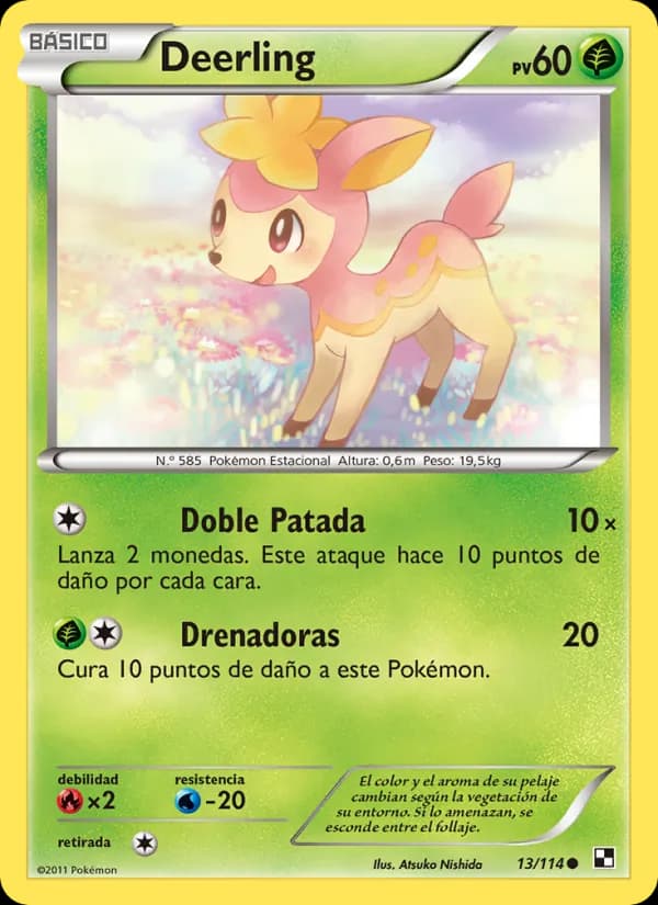 Deerling card in Spanish