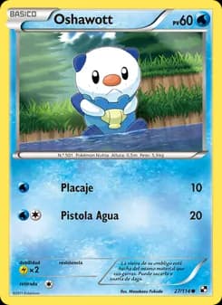 Oshawott card in Spanish