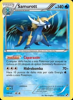 Samurott card in Spanish