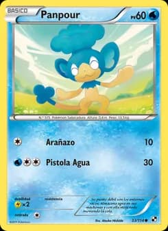 Panpour card in Spanish