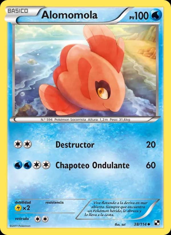 Alomomola card in Spanish