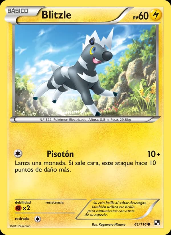 Blitzle card in Spanish