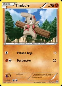 Timburr card in Spanish