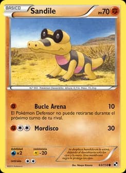 Sandile card in Spanish