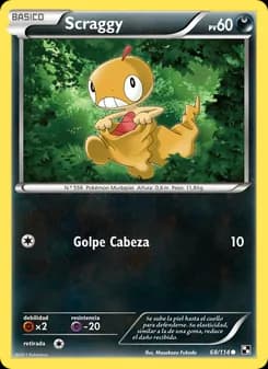 Scraggy card in Spanish