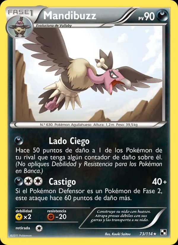 Mandibuzz card in Spanish