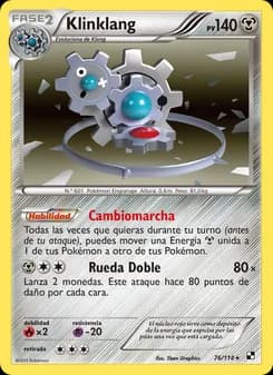 Klinklang card in Spanish
