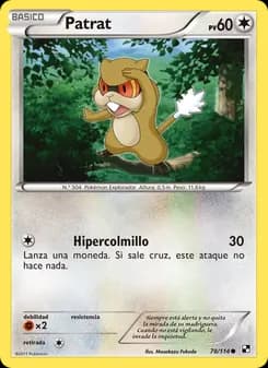 Patrat card in Spanish