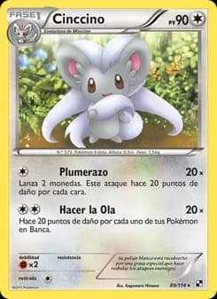 Cinccino card in Spanish
