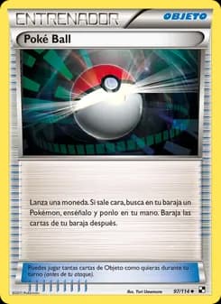 Poké Ball card in Spanish