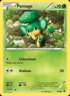 Pansage card in Spanish