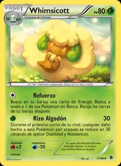 Whimsicott card in Spanish