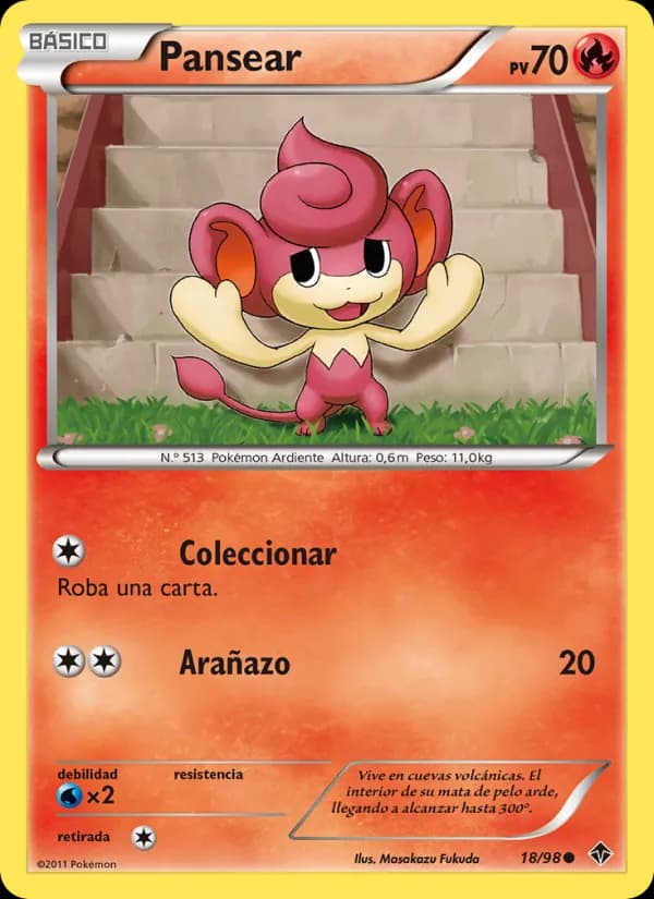 Pansear card in Spanish