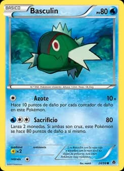 Basculin card in Spanish