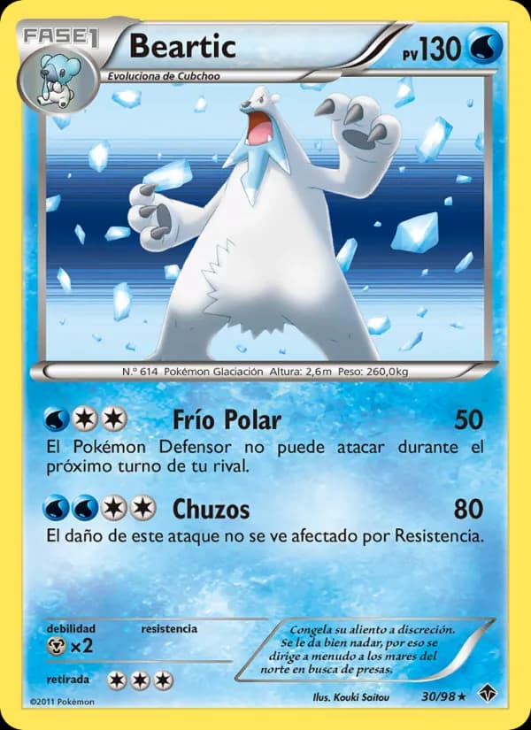 Beartic card in Spanish