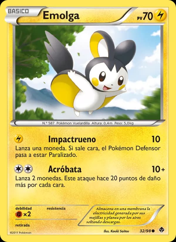 Emolga card in Spanish
