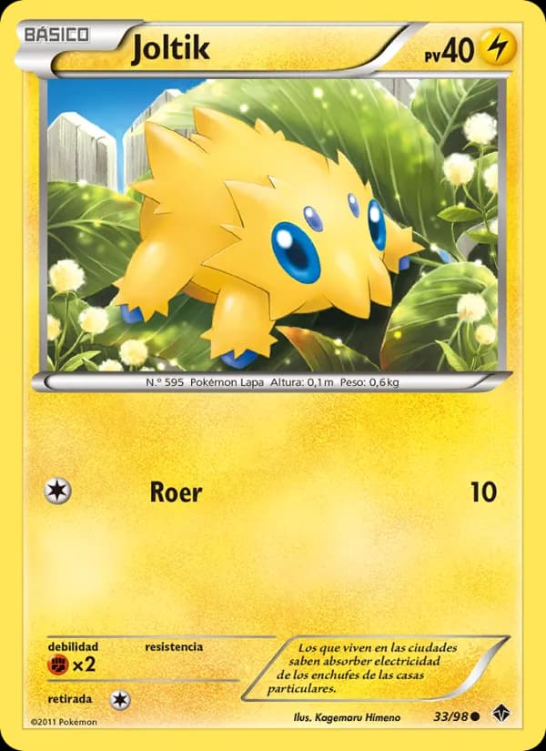 Joltik card in Spanish
