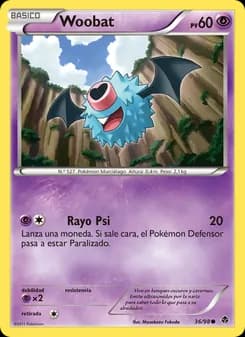 Woobat card in Spanish