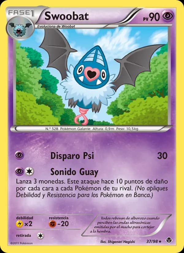 Swoobat card in Spanish