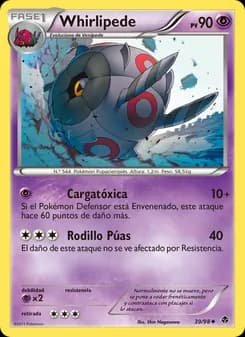 Whirlipede card in Spanish