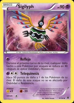 Sigilyph card in Spanish