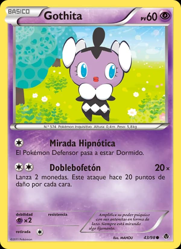 Gothita card in Spanish