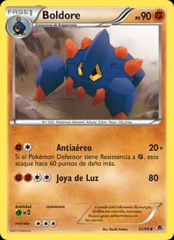 Boldore card in Spanish
