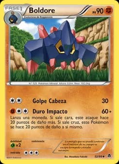 Boldore card in Spanish
