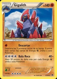 Gigalith card in Spanish
