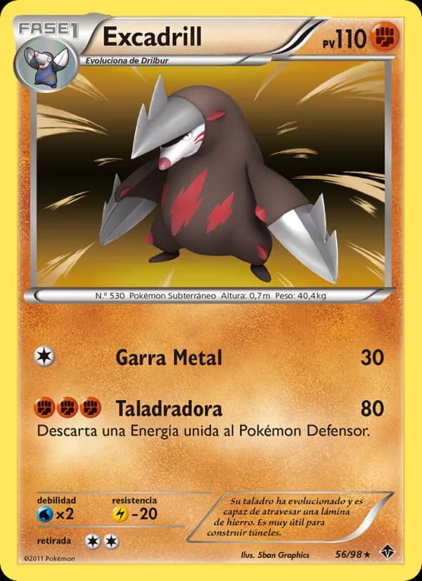 Excadrill card in Spanish
