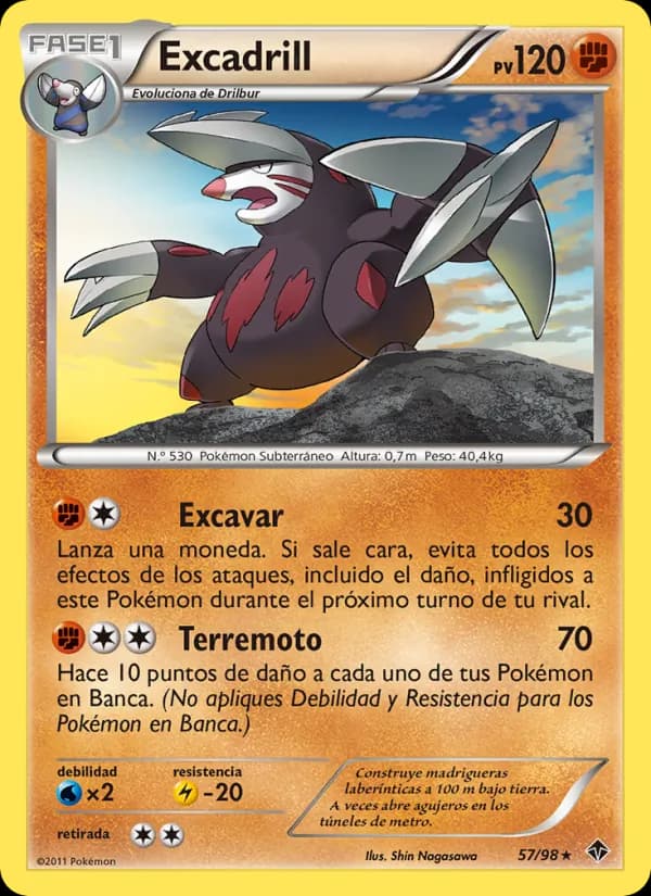 Excadrill card in Spanish