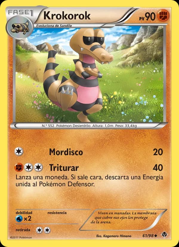 Krokorok card in Spanish