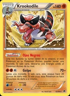 Krookodile card in Spanish