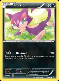 Purrloin card in Spanish
