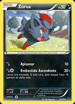 Zorua card in Spanish