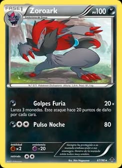 Zoroark card in Spanish